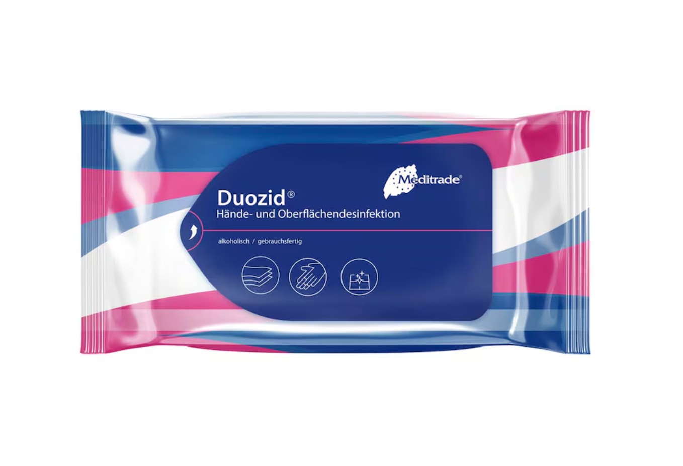 Duozid® Hände- und Oberflächendesinfektionstücher, Packung á 50 Stück
