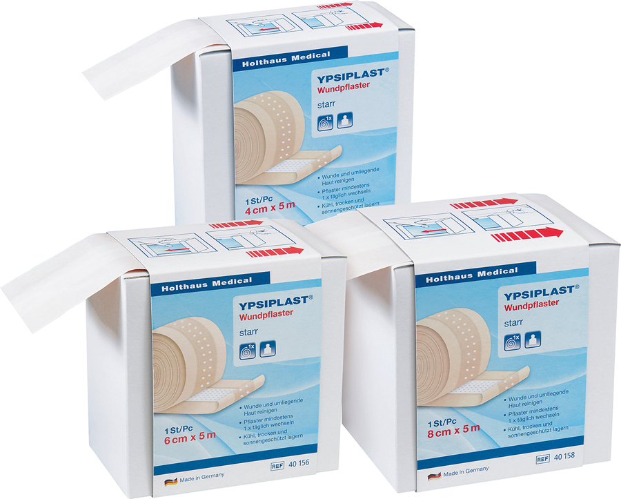 YPSIPLAST Wundpflaster, starr, 6 cm x 5 m, 1 Packung